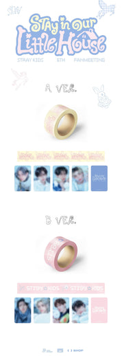Korea Pop Store [STRAY KIDS] 6th Fanmeeting - Box Tape Set [Stay in Our Little House] Kawaii Gifts