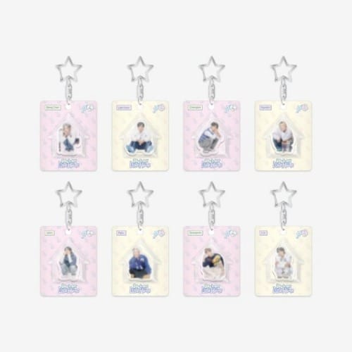 Korea Pop Store [STRAY KIDS] 6th Fanmeeting - Mini Block Keyring [Stay in Our Little House] Kawaii Gifts