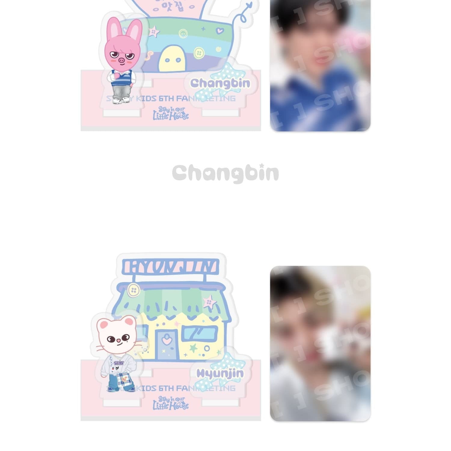 Korea Pop Store [STRAY KIDS] 6th Fanmeeting - Secret Acrylic Stand [Stay in Our Little House] Kawaii Gifts