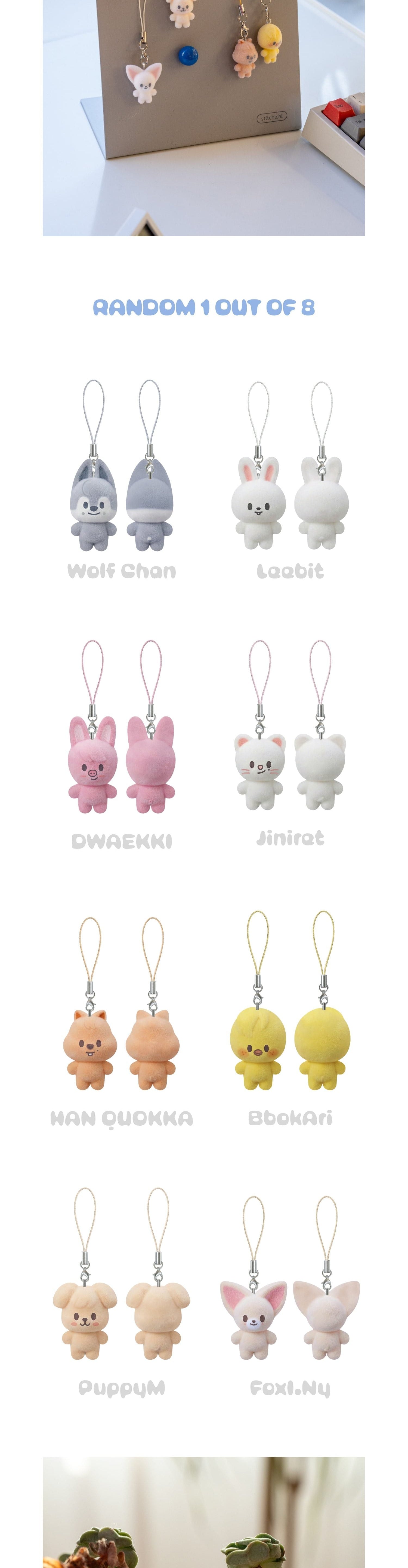 Korea Pop Store [STRAY KIDS] 6th Fanmeeting - Secret Mini Charm [Stay in Our Little House] Kawaii Gifts