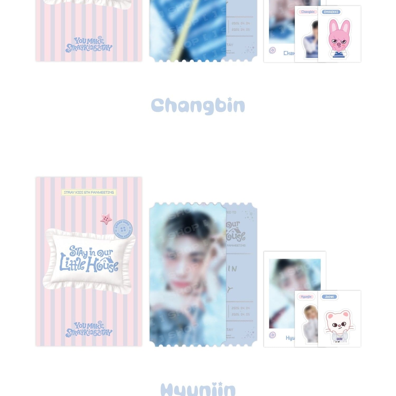 Korea Pop Store [STRAY KIDS] 6th Fanmeeting - Special Ticket Set [Stay in Our Little House] Kawaii Gifts