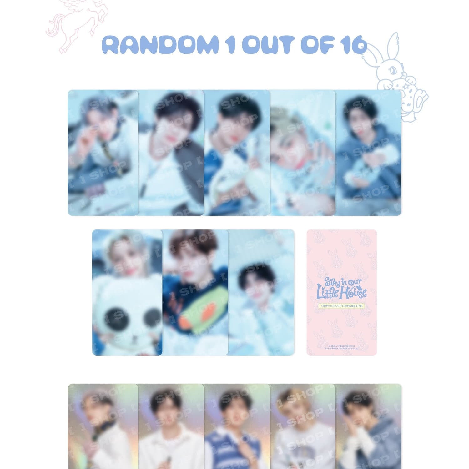 Korea Pop Store [STRAY KIDS] 6th Fanmeeting - Special Trading Card [Stay in Our Little House] Kawaii Gifts