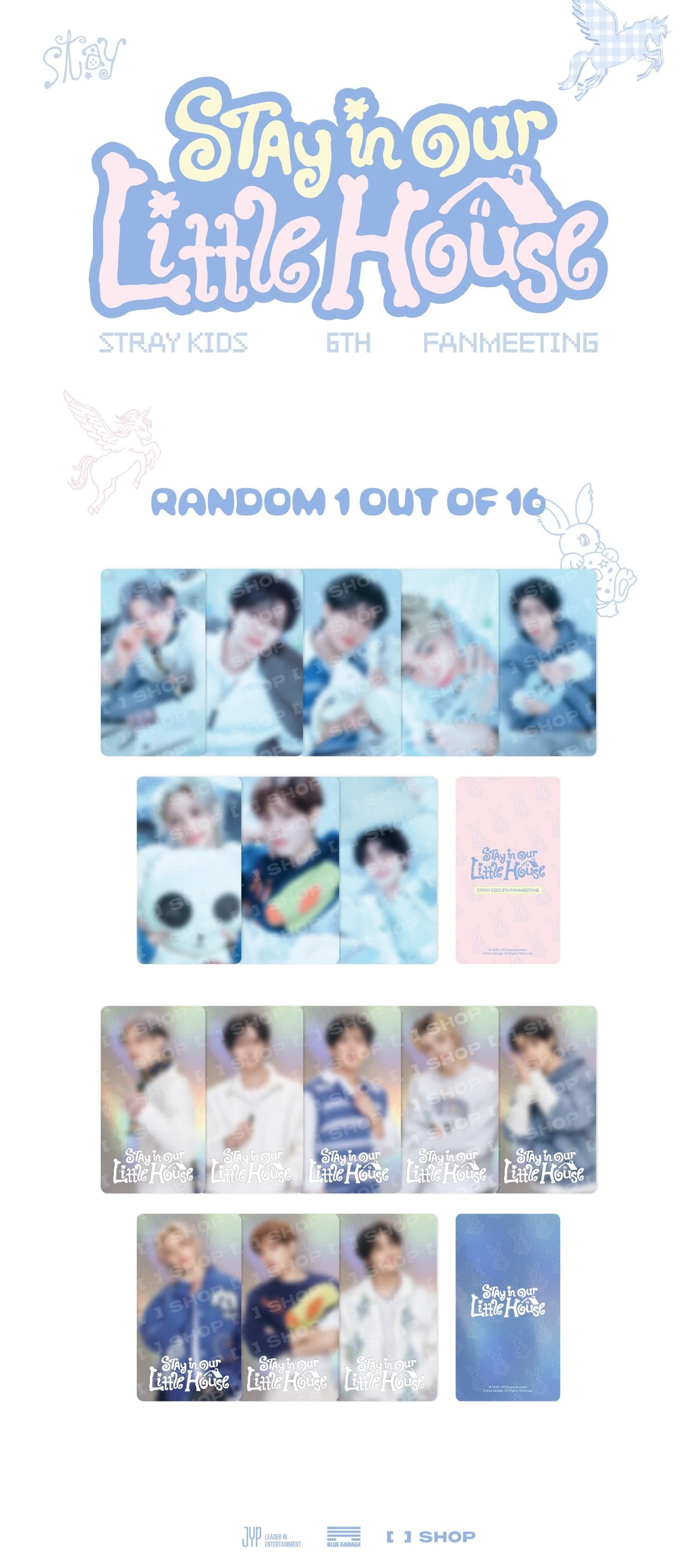 Korea Pop Store [STRAY KIDS] 6th Fanmeeting - Special Trading Card [Stay in Our Little House] Kawaii Gifts