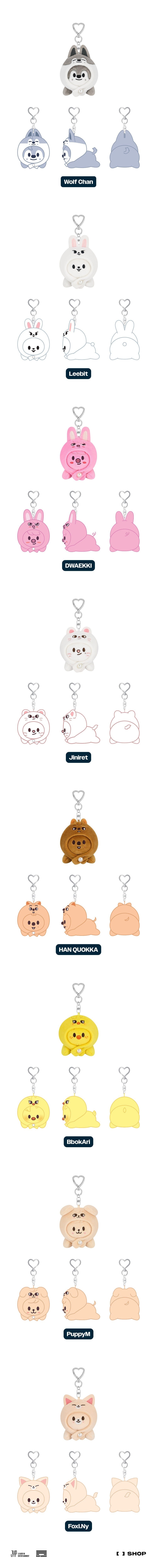 STRAY KIDS] celebrATE - Skzoo Keyring Lying Ver. – Kawaii Gifts