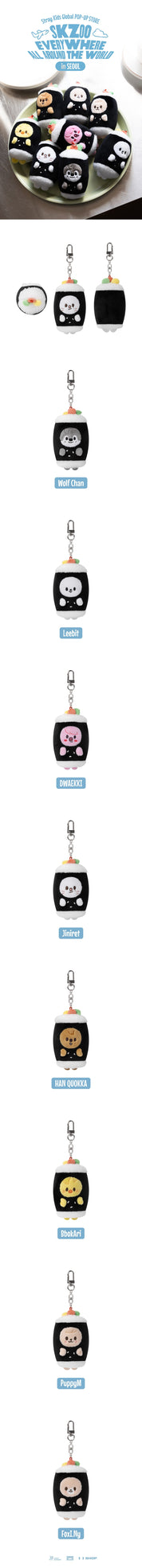Korea Pop Store [STRAY KIDS] EAATW in Seoul - Skzoo Keyring Seoul Ver. Kawaii Gifts