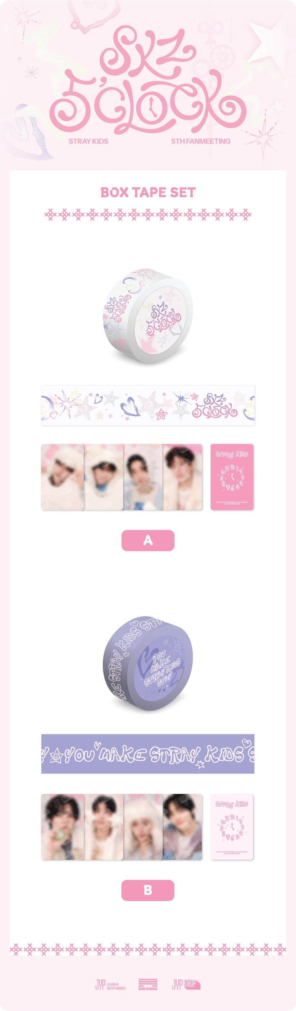 STRAY KIDS - [SKZ 5'CLOCK] BOX TAPE SET – K Stars