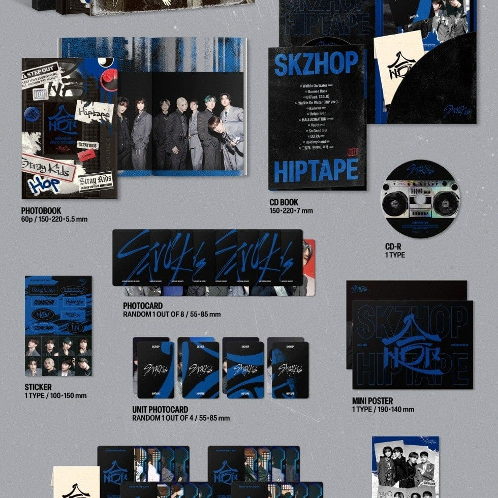 Korea Pop Store STRAY KIDS - SKZHop Hiptape [合 (Hop)] (Hiptape Ver.) Limited Ver. Kawaii Gifts