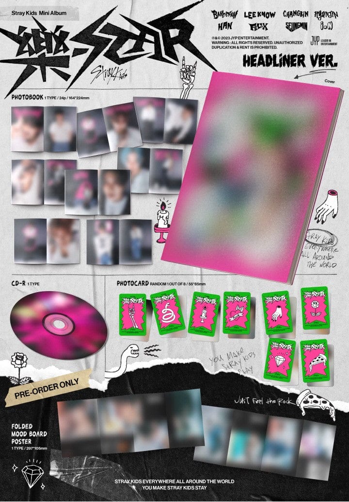 Korea Pop Store STRAY KIDS - 樂-Star (Headliner Ver.) Kawaii Gifts 8809755505608