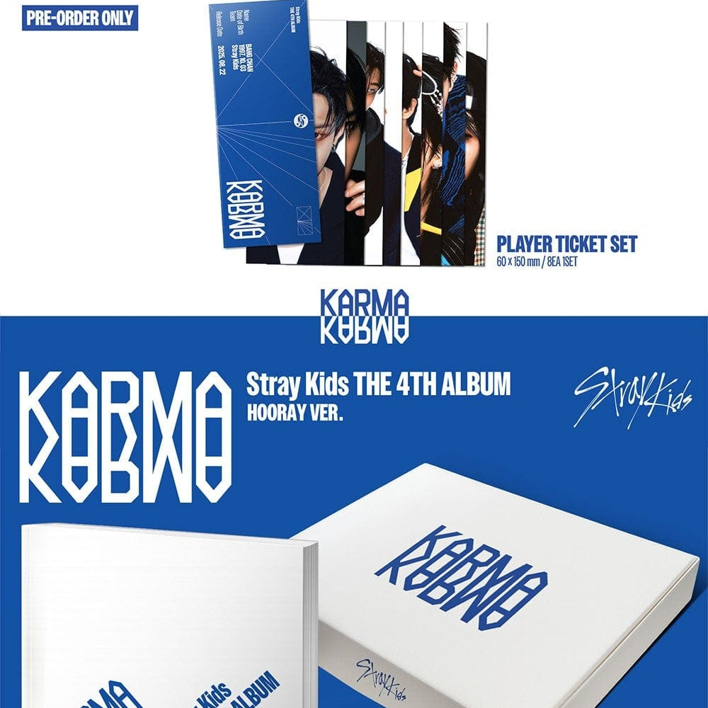 Korea Pop Store STRAY KIDS - The 4th Album [Karma] (Ceremony Ver., Hooray Ver.) Kawaii Gifts