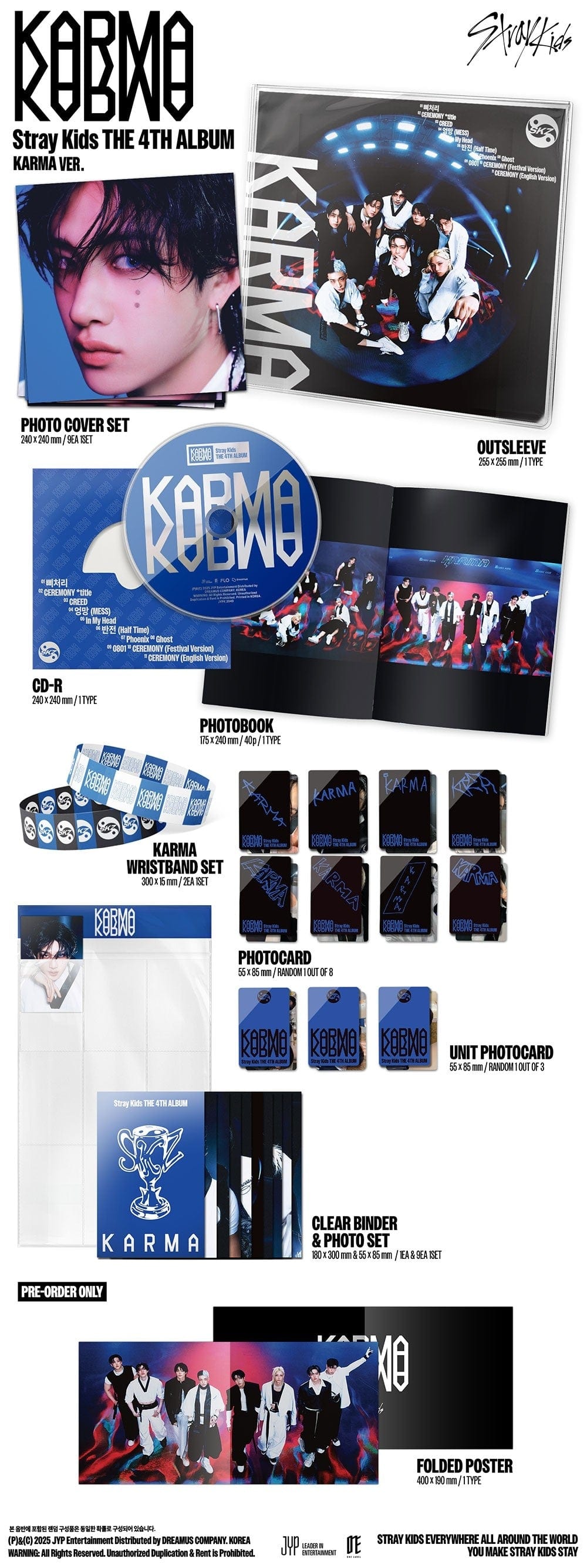 Korea Pop Store STRAY KIDS - The 4th Album [Karma] (Karma Ver.) Kawaii Gifts