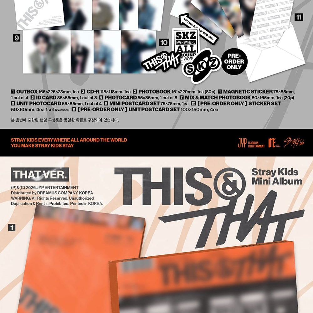 Korea Pop Store STRAY KIDS - This & That Kawaii Gifts