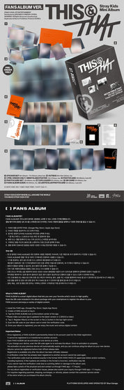 Korea Pop Store STRAY KIDS - This & That (Fans Album Ver.) Kawaii Gifts
