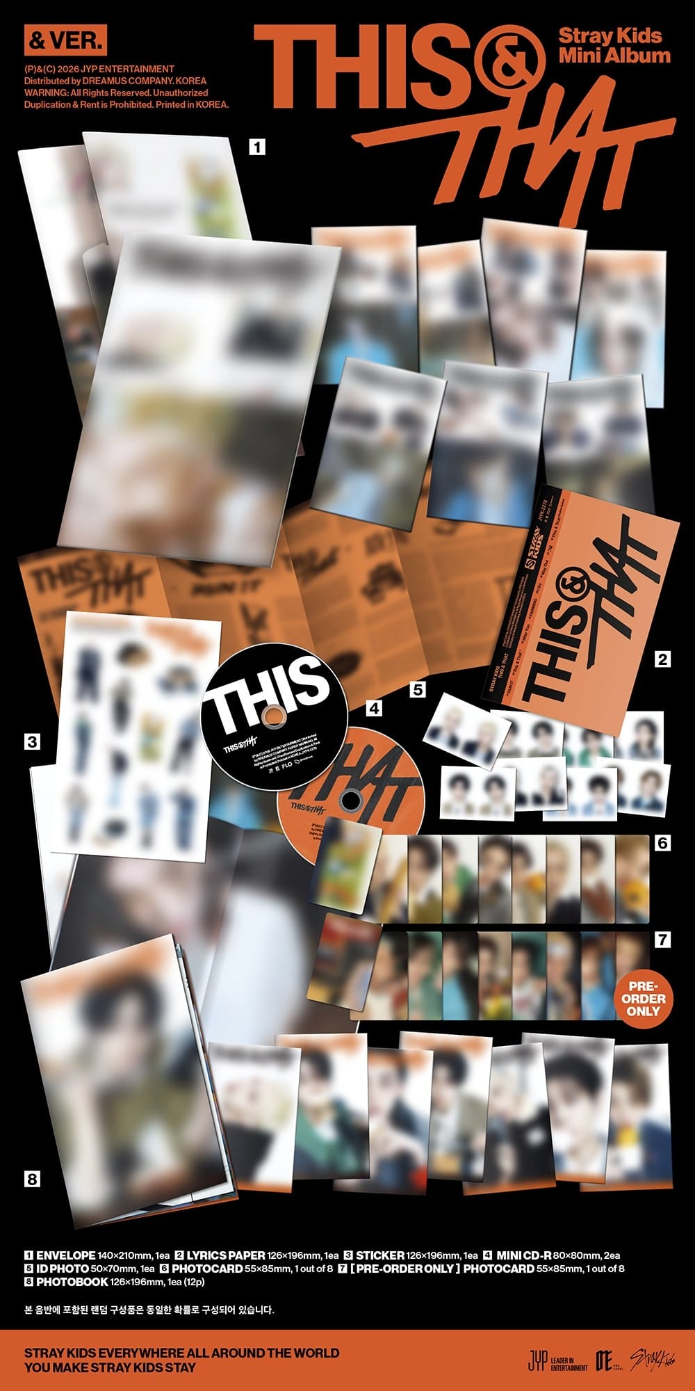 Korea Pop Store STRAY KIDS - This & That (& Ver.) Kawaii Gifts