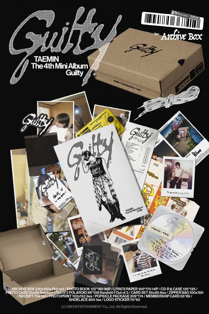 Korea Pop Store TAEMIN - [Guilty] (4th Mini Album) (Archive Box Ver.) Kawaii Gifts 8804775367410