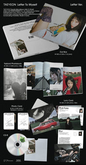 Korea Pop Store TAEYEON - [Letter to Myself] (6th Mini Album) (Letter Ver.) Kawaii Gifts