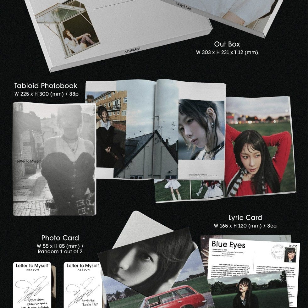 Korea Pop Store TAEYEON - [Letter to Myself] (6th Mini Album) (Letter Ver.) Kawaii Gifts