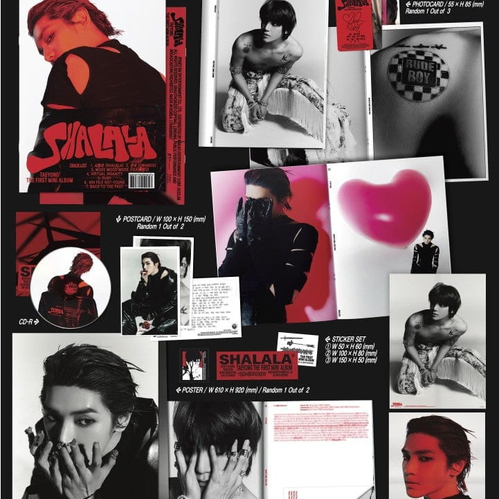 Korea Pop Store TAEYONG - SHALALA (1ST Mini Album) (THORN VER.) Kawaii Gifts