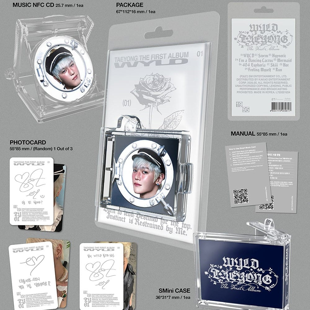 Korea Pop Store TAEYONG - The First Album [WYLD] (SMini Ver.) Kawaii Gifts