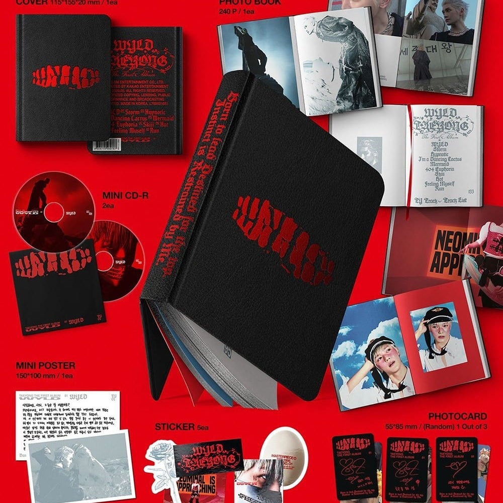 Korea Pop Store TAEYONG - The First Album [WYLD] (Wyld Book Ver.) Kawaii Gifts