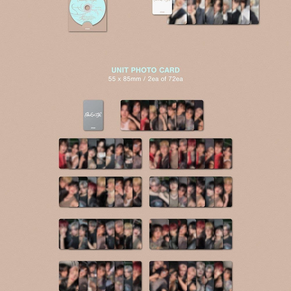 Korea Pop Store &TEAM - KR 1st Mini Album 'Back to Life' Photocard Box (Mini CD-R Ver.) Kawaii Gifts