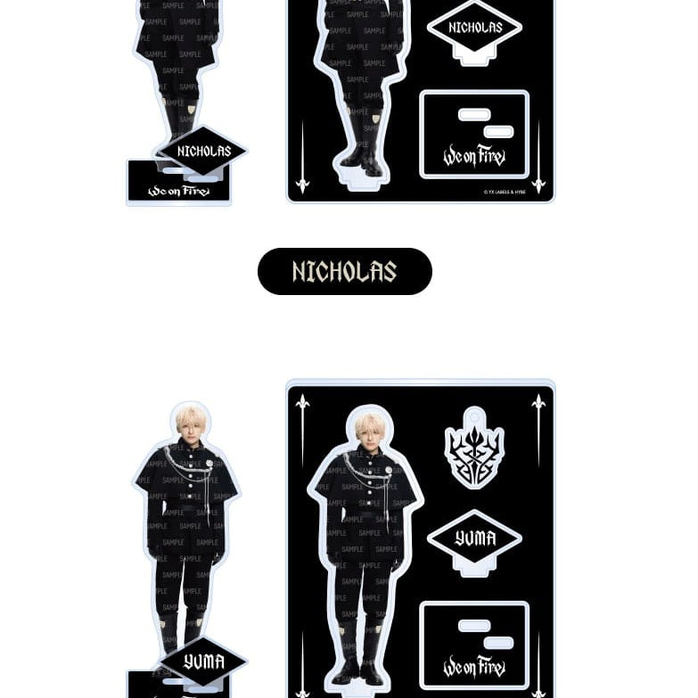 Korea Pop Store &TEAM - We on Fire - Acrylic Stand Kawaii Gifts