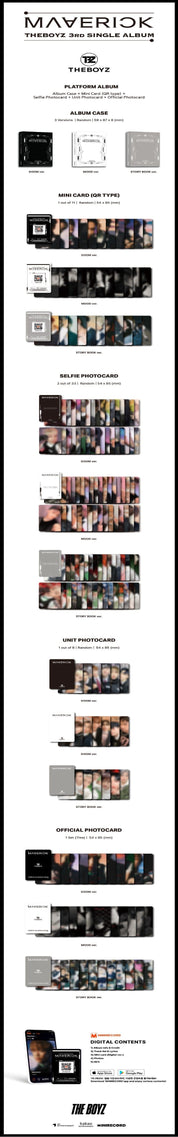 Korea Pop Store THE BOYZ - Maverick (3rd Single Album) [Platform Ver.] Kawaii Gifts 8804775255717