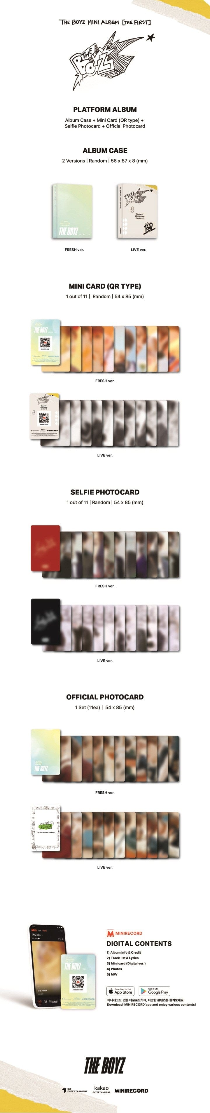 Korea Pop Store THE BOYZ - [The First] [Platform Ver.] Kawaii Gifts 8804775255625