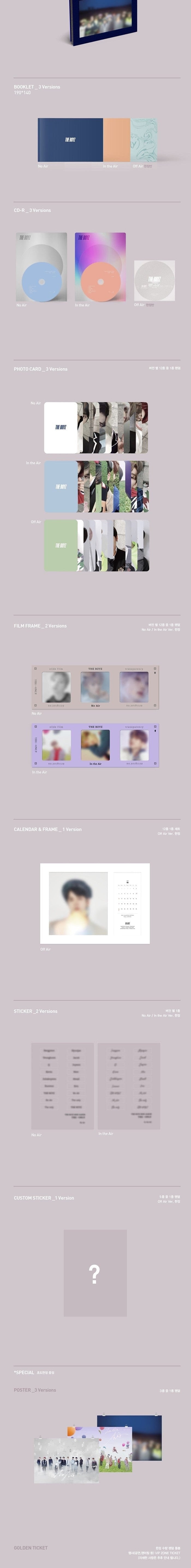 Korea Pop Store THE BOYZ - The Only (3rd Mini Album) Kawaii Gifts 8804775098567