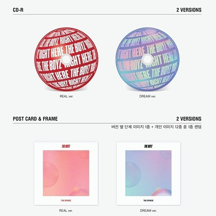 Korea Pop Store THE BOYZ - The Sphere (1st Single Album) Kawaii Gifts 8804775096464