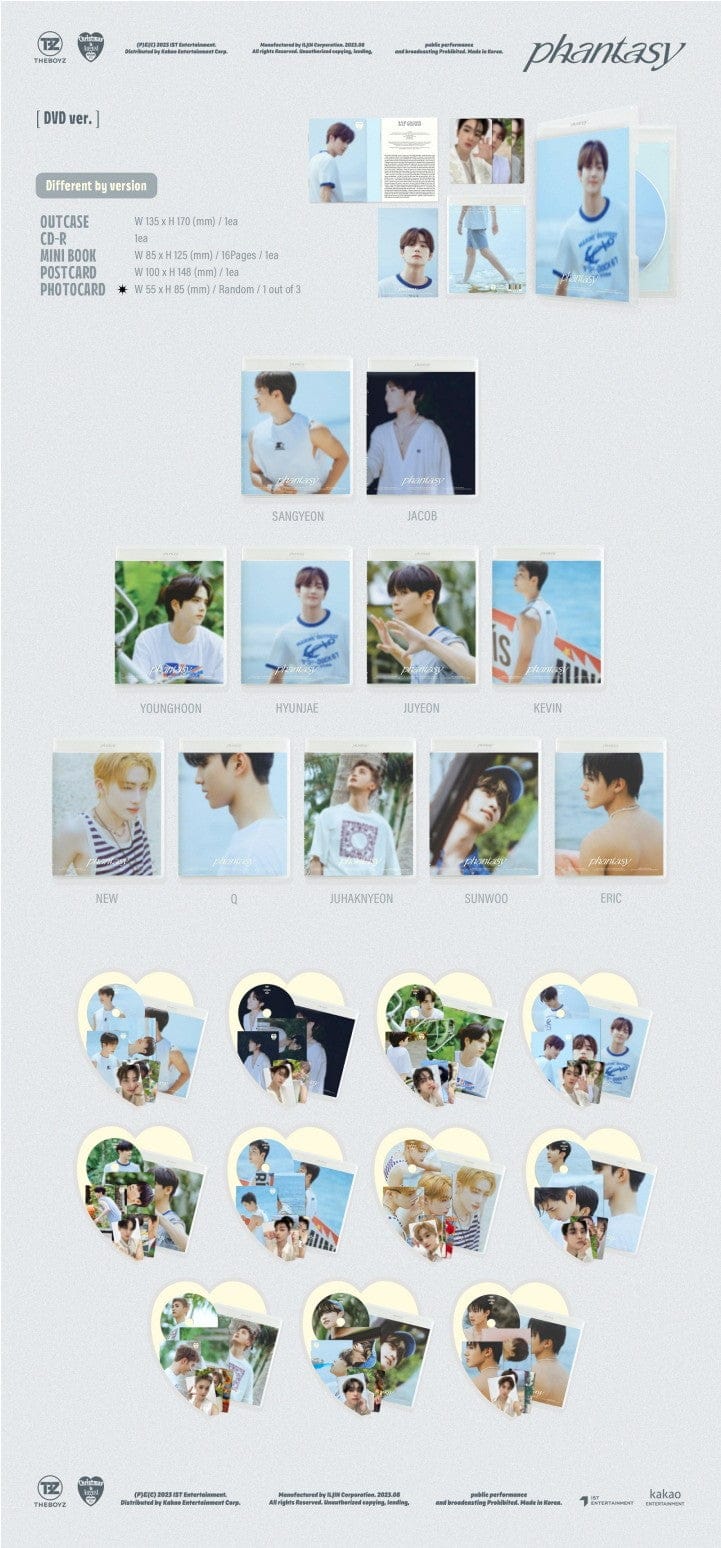 Korea Pop Store THE BOYZ - Vol.2 Part.1 [Phantasy_Christmas in August] (DVD Ver.) Kawaii Gifts 8804775256790