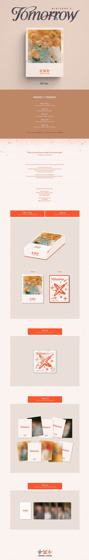 Korea Pop Store TOMORROW X TOGETHER (TXT) - Minisode 3 : Tomorrow (Kit Ver.) Kawaii Gifts 8809985027680