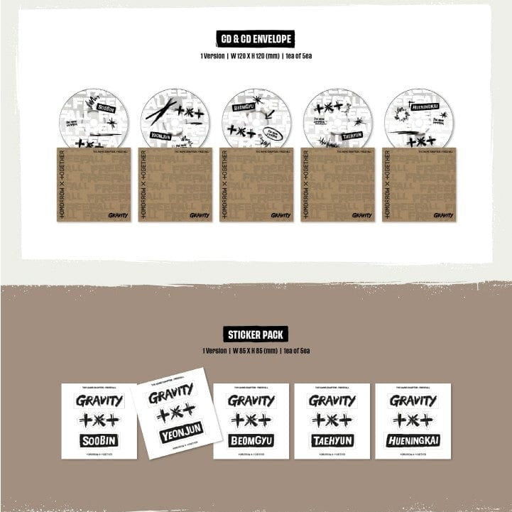 Korea Pop Store TOMORROW X TOGETHER (TXT) - The Name Chapter : Freefall (Gravity Ver.) Kawaii Gifts