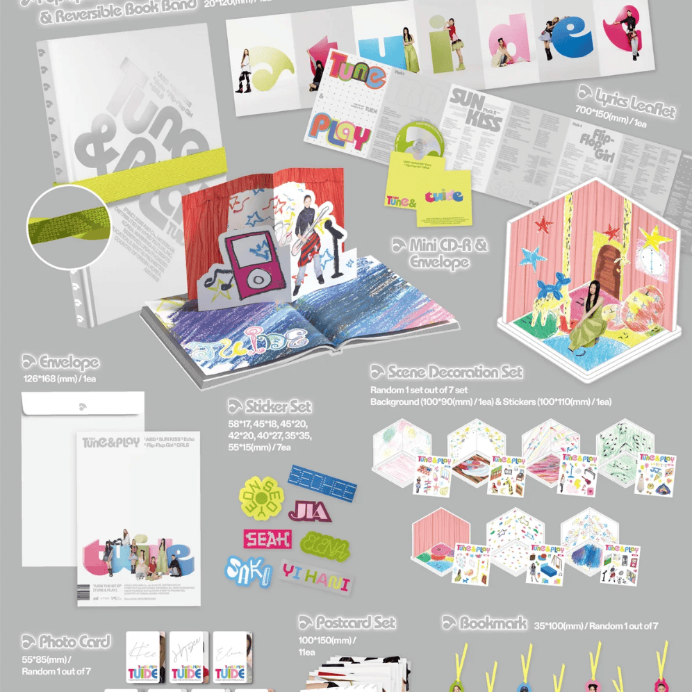 Korea Pop Store TUIDE - The 1st EP [Tune & Play] We Tuide (Special Book Ver.) Kawaii Gifts