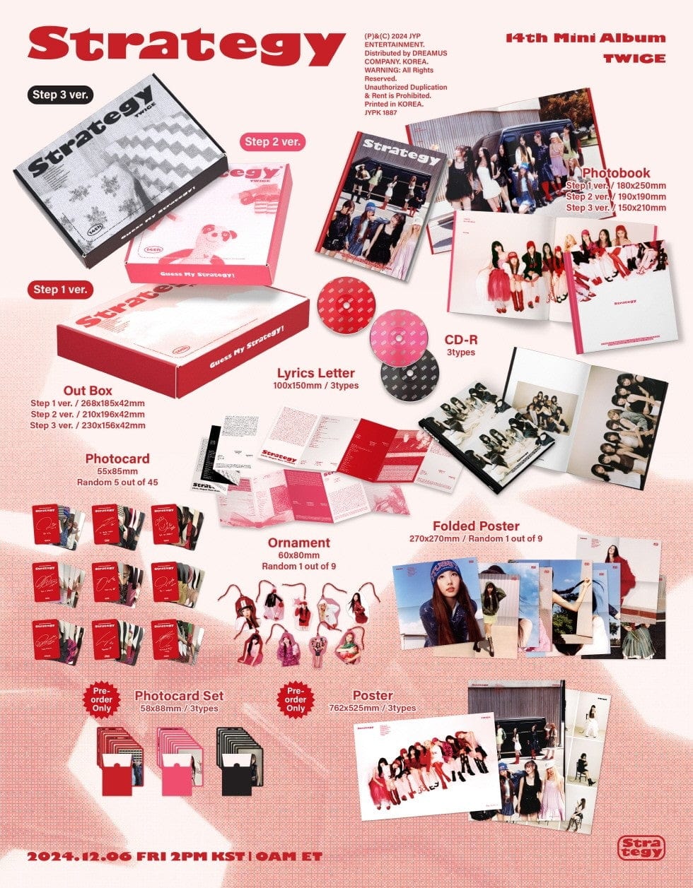 Korea Pop Store TWICE - [Strategy] (14th Mini Album) Kawaii Gifts