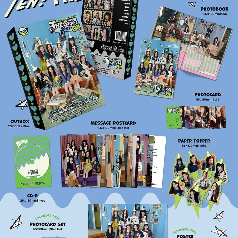 Korea Pop Store TWICE - TEN: The Story Goes On (Episode Ver.) Kawaii Gifts 8809954224386