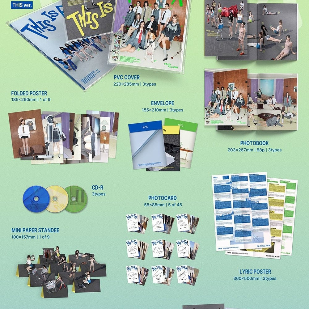 Korea Pop Store TWICE - [The is Four] (The 4th Full Album) Kawaii Gifts