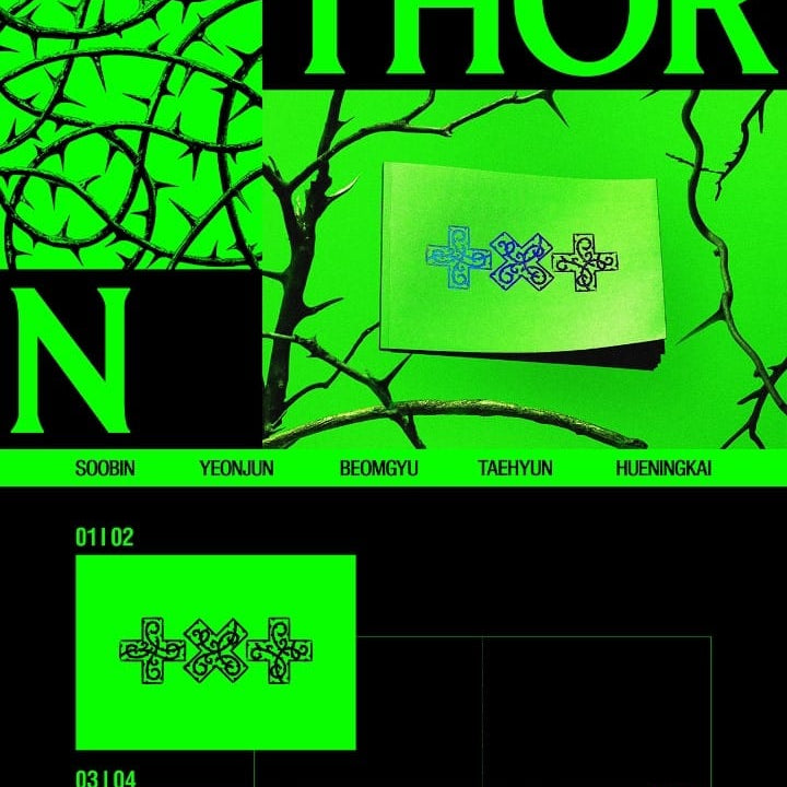Korea Pop Store TXT - 7TH YEAR: A Moment of Stillness in the Thorns (Thorn Ver.) BOX SET Kawaii Gifts