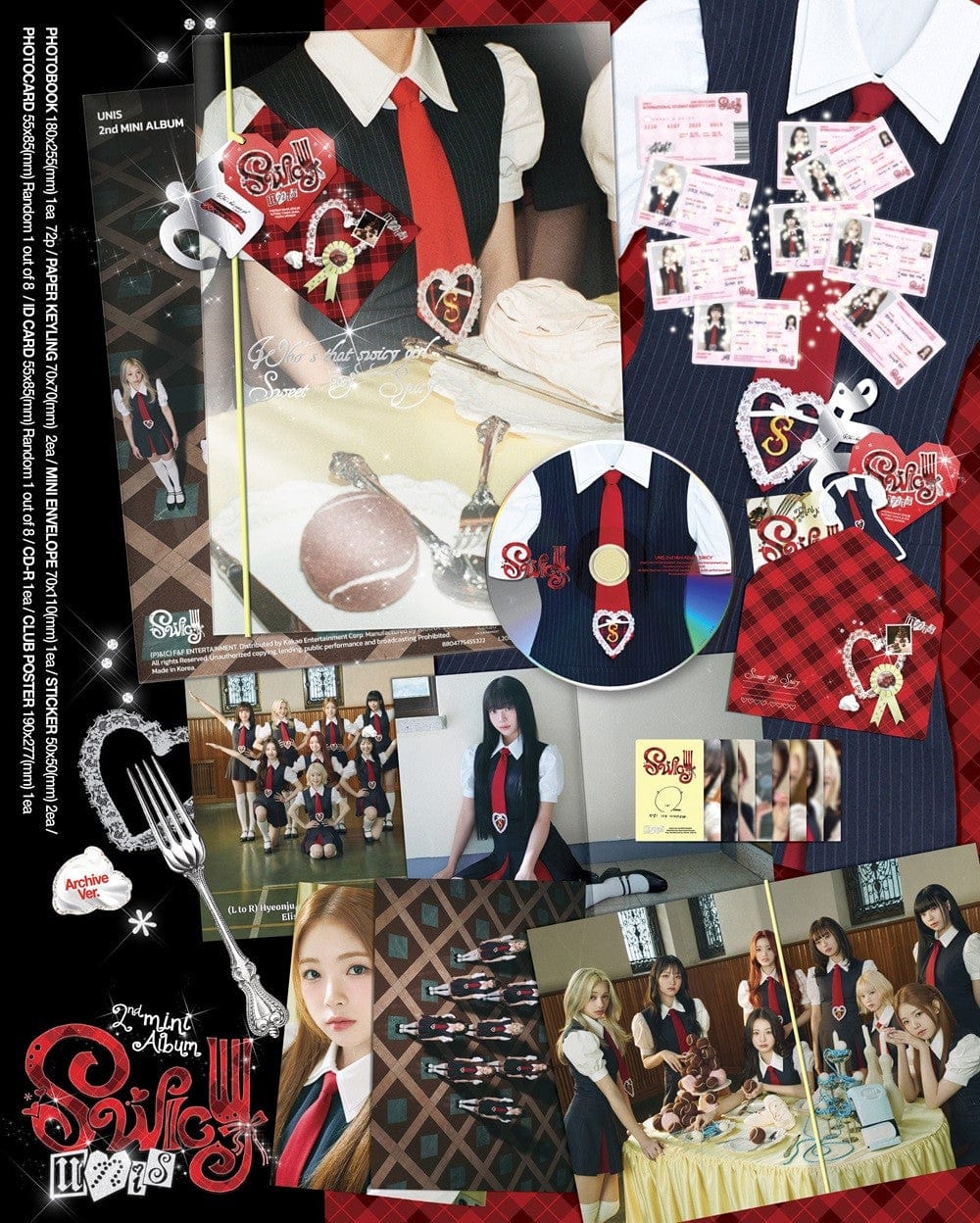 Korea Pop Store UNIS - [Swicy] (2nd Mini Album) (Archive Ver.) Kawaii Gifts
