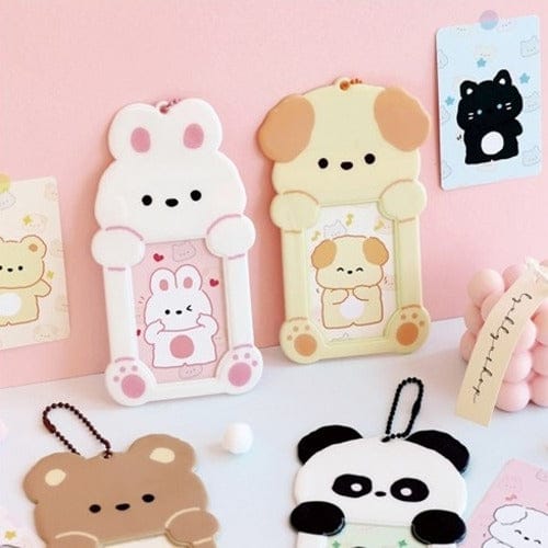 Korea Pop Store Wannathis Bbosiraegi Friends Photo Card Holder Kawaii Gifts