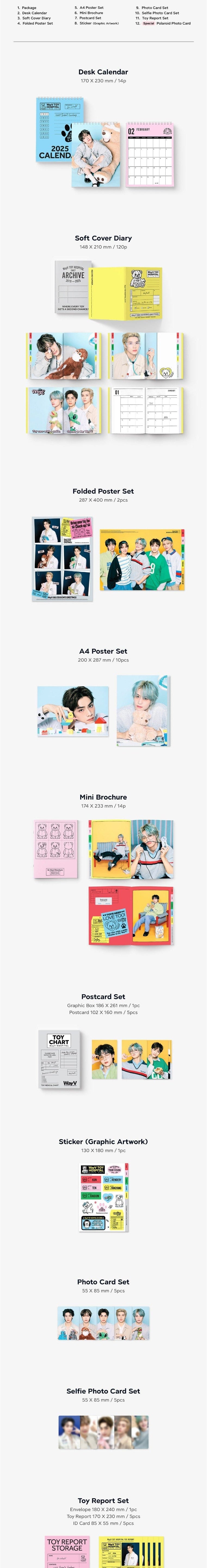 Korea Pop Store WayV - 2025 Season's Greetings Kawaii Gifts