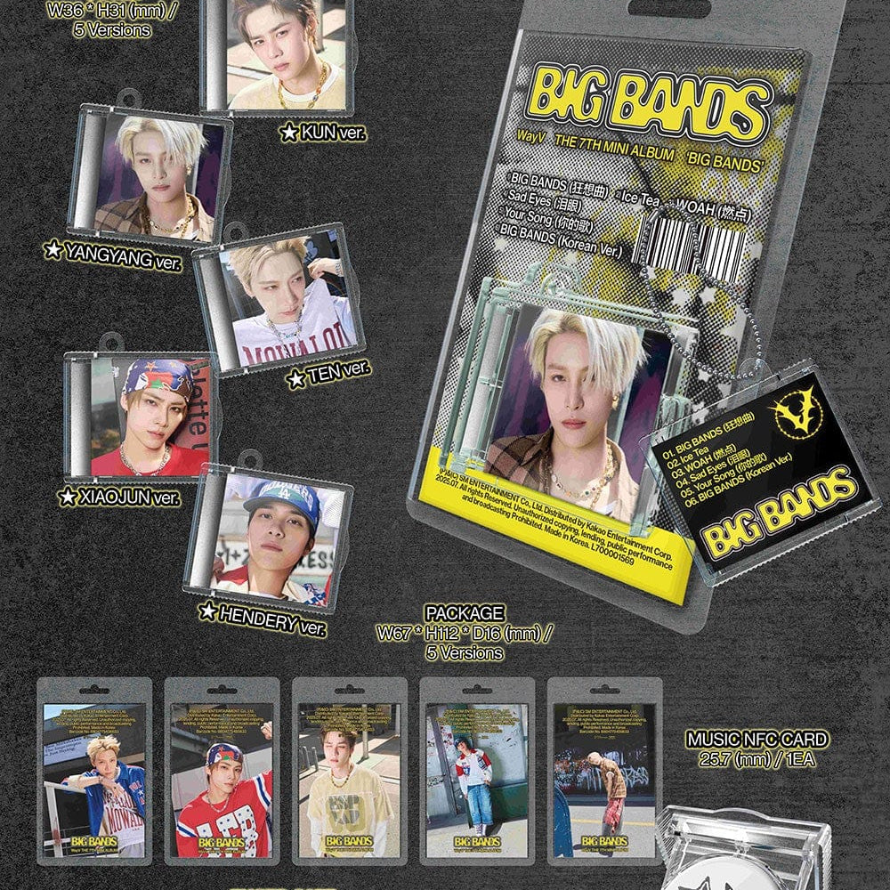 Korea Pop Store WAYV - 7th Mini Album [Big Bands] (SMini Ver.) Kawaii Gifts