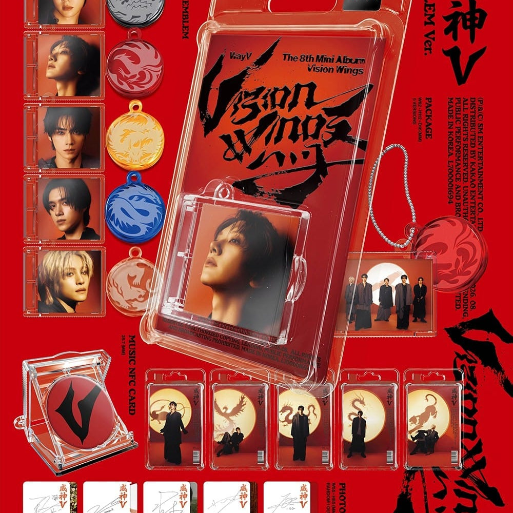 Korea Pop Store WAYV - 8th Mini Album [Vision Wings] (SMini Ver.) Kawaii Gifts