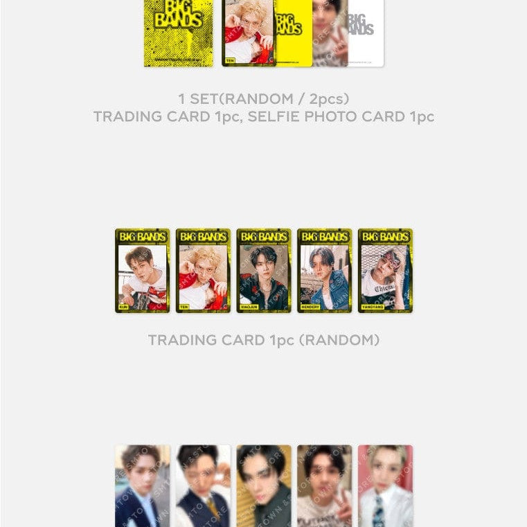 Korea Pop Store [WayV] [Big Bands] Random Trading Card Set Off Ver. Kawaii Gifts