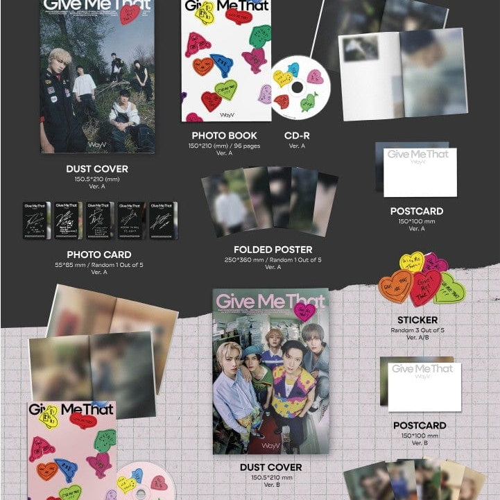 Korea Pop Store WAYV - [Give Me That] (5th Mini Album) Photobook Ver. Kawaii Gifts 8804775450136