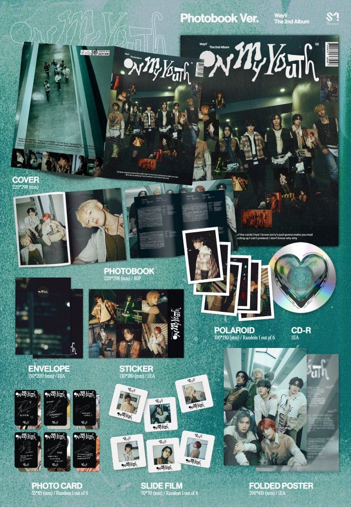 Korea Pop Store WayV - Vol.2 [On My Youth] (Photobook Ver.) Kawaii Gifts 8804775367458