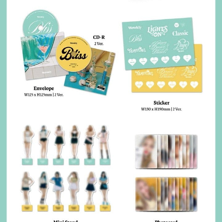 Korea Pop Store WEEEKLY - [Bliss] (6th Mini Album) Kawaii Gifts 8804775450693