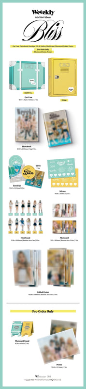 Korea Pop Store WEEEKLY - [Bliss] (6th Mini Album) Kawaii Gifts 8804775450693