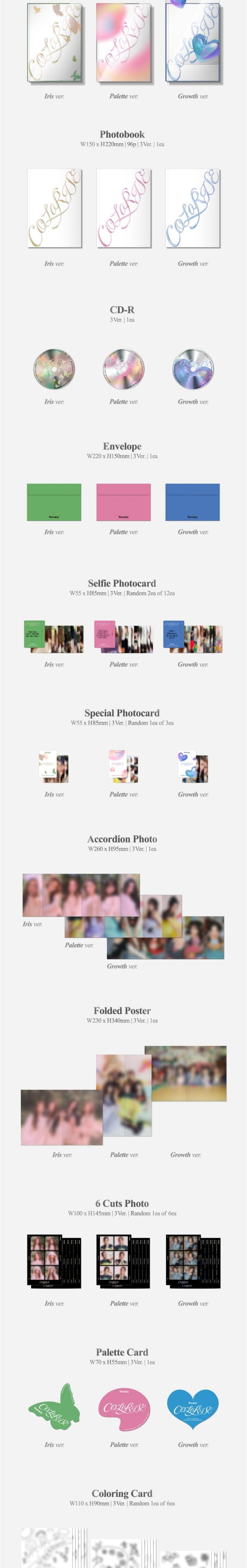 Korea Pop Store WEEEKLY - [Colorise] (5th Mini Album) Kawaii Gifts 8804775367311