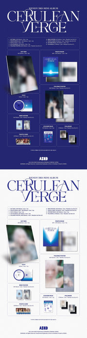 Korea Pop Store WENDY - 3rd Mini Album [Cerulean Verge] (Photo Book Ver.) Kawaii Gifts