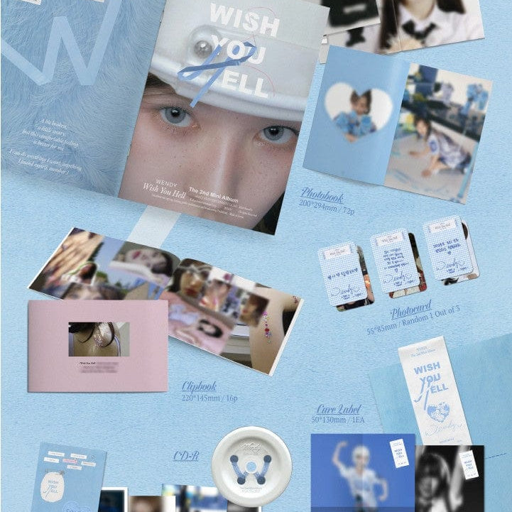 Korea Pop Store WENDY - [Wish You Hell] (2nd Mini Album) (Photo Book Ver.) Kawaii Gifts 8804775368615